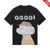 Camiseta de Algodón Divertida y de Lujo con Estampado de Cachorro, Top Unisex de Cuello Redondo Premium con Detalle de Letra de Marca para Moda de Alta Gama