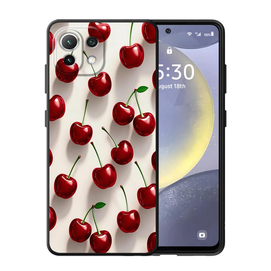 Cartoon Cherry Funda Phone Cover Case for Xiaomi Mi 12T Pro 12 14 13 Lite 12X 11 10T 11T 15 Pro