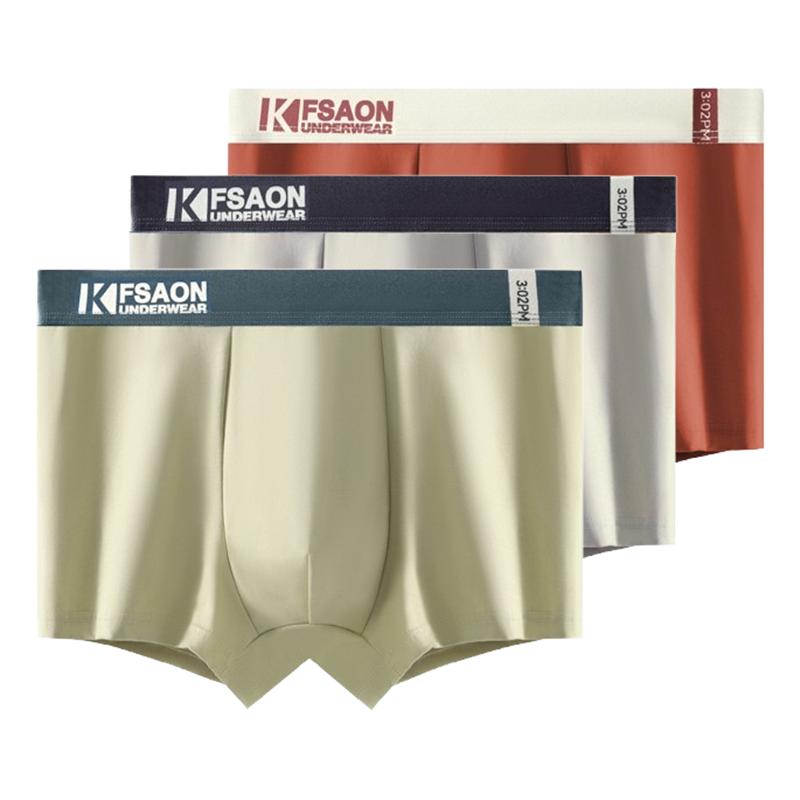 3 Pcs Men's Boxer Briefs Shorts Undies Underwear Breathable Undershorts Panties Boy Big Underpants L XL XXL 3XL 4XL