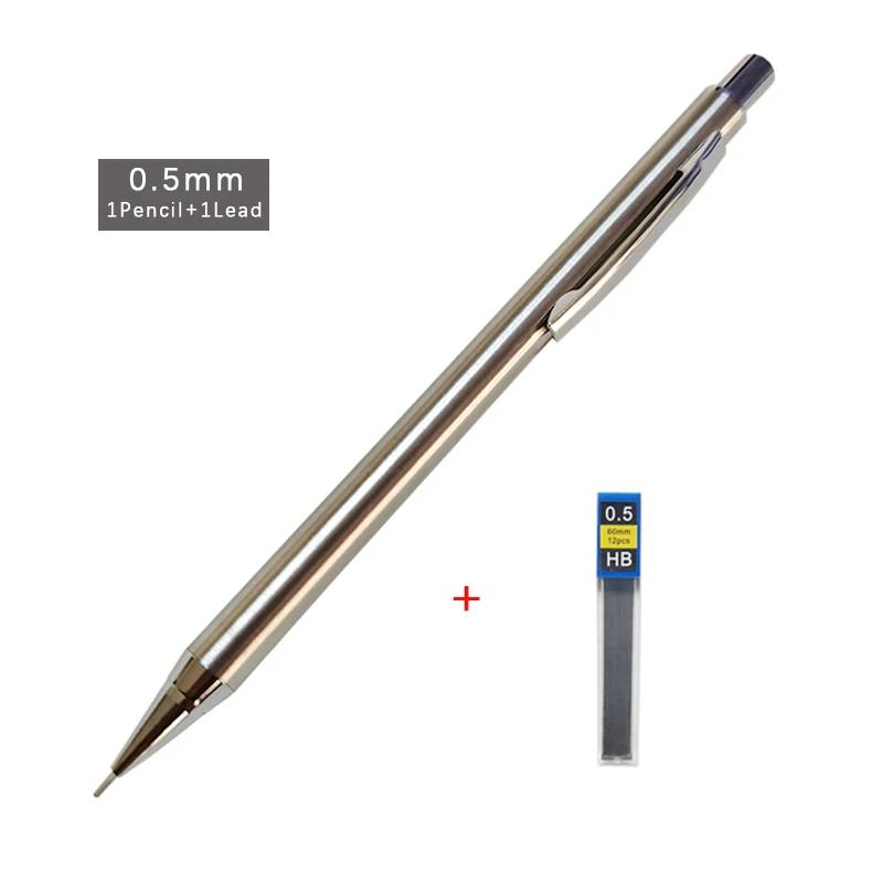 Vollmetall-Druckbleistift 0,3 mm/0,5 mm/0,7 mm/0,9 mm Hohe Qualität HB Automatik-Bleistifte Schreib-Schul-Bleistifte Bürobedarf