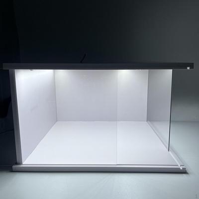 Diecast Car Display Case Stand Crafts with Base Clear Showcase LED for Jewelry Craft