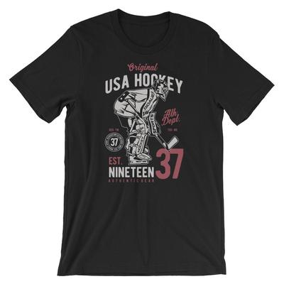 USA Hockey T-Shirt. 100% Baumwolle Premium T-Shirt NEU