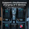 PD 30W Fast Charging Adapter with 1m Extension Cable Rear Seat Multi-Port Car Charger