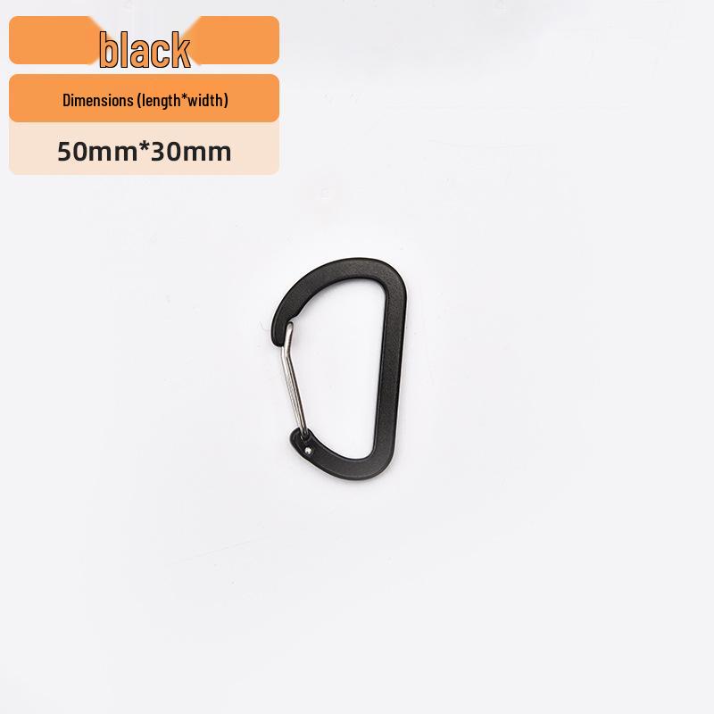 

No. 5 Aluminum D-Shaped Carabiner: Lightweight, Colorful Hook for Backpacks & Keys