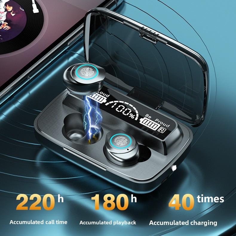 New Bluetooth Wireless Headset Tws Aperture Breath Light 5.1LED Digital Display Touch Good Sound Quality