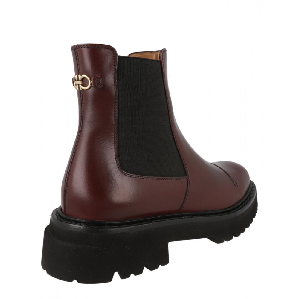 Salvatore Ferragamo George 2 Chelsea Boots Nebbiolo