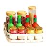 Space Saving Rotating Shelf for Kitchen Bathroom Metal Organizers Adjustable Cosmetic Spice Storage HX6C