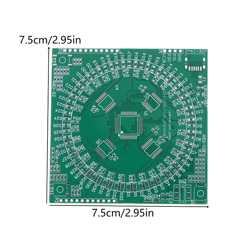 Lqfp64 Soldeeroefenkit Flow Light Circuitbord 5V Type-C Interface Diy Elektronisch Projectbord Kit Beginners Leren