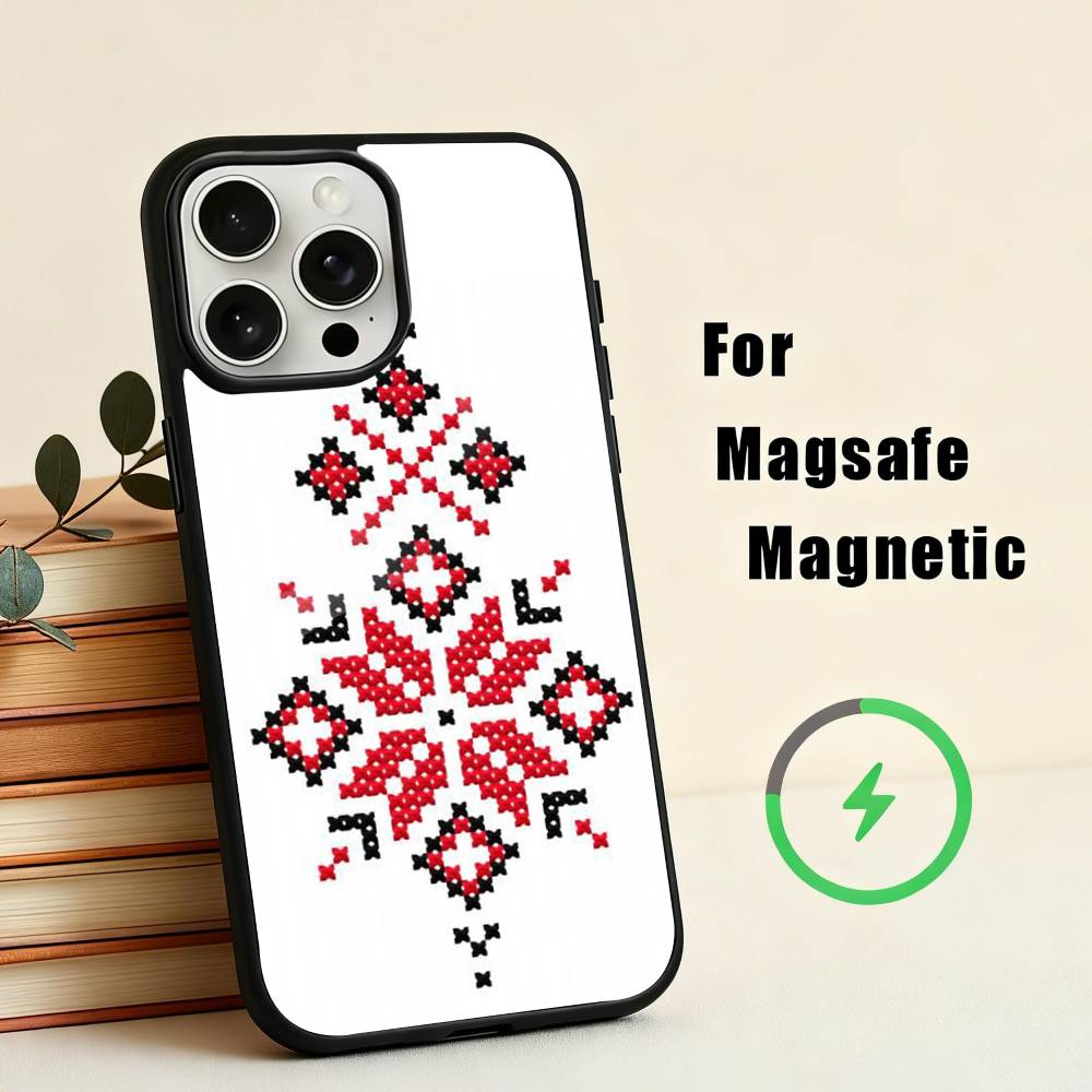 G-Ukraine O-Ornament Pattern Phone Case For iPhone17,16,15,14,13,12,11 Plus,Pro Max Magnetic For Magsafe Wireless Charging