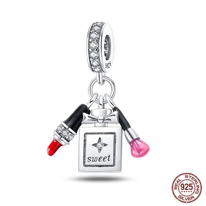 copper Fashion High Heels Lipstick Dress Perfume Bottle Life Collection Charm Bead Charms Bead Charms Compatible With Pandora Authentic Bracelets Do I
