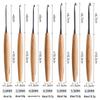 High-Quality Solid Wood Crochet Hook Set with Wooden Handles for Yarn and Sweater Knitting.