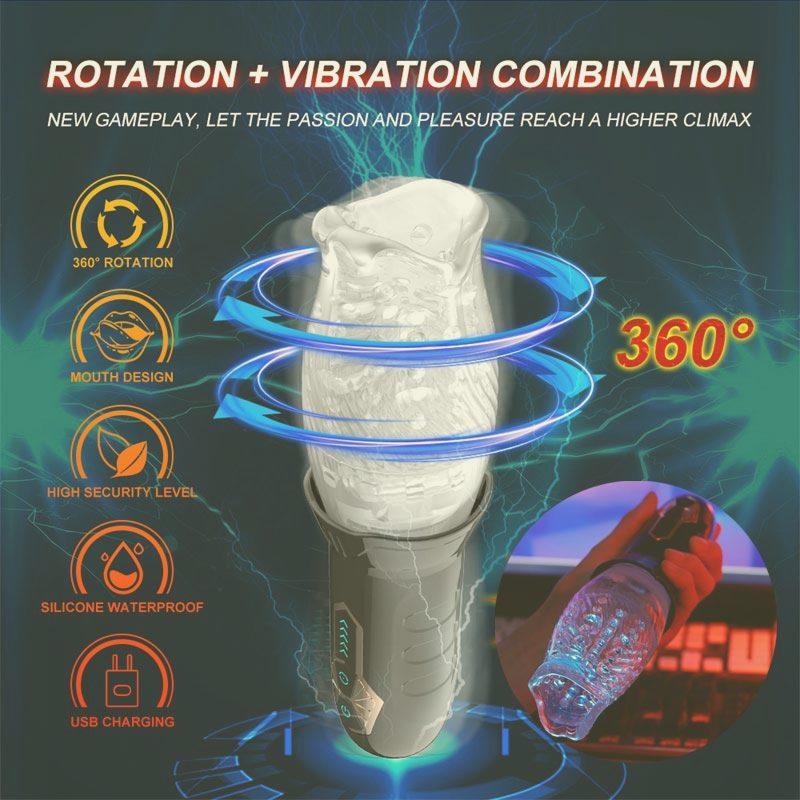 Rechargeable Male Masturbator 18 Insert Men's Accessories Soft Industrial Masturbation Male Masturbator 18 Women Vibrator