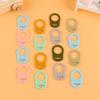 15/30pcs  Pacifier Holder Adapter Silicone Pacifier Clips Multi Color Transparent DIY Pacifier Chain Accessories