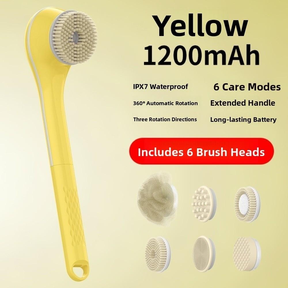 Rechargeable Electric Bath Brush Long Handle Electric Shower Brush Back Scrub  Lazy Scrubbing Tool