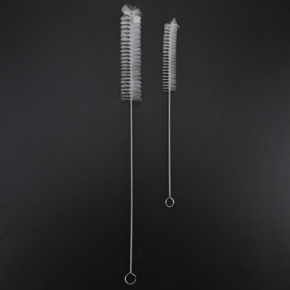 2Pcs Set Filter Brush Cleaning Brush Stainless Steel Fish Tank Brush Tube Brush  Fish Tank