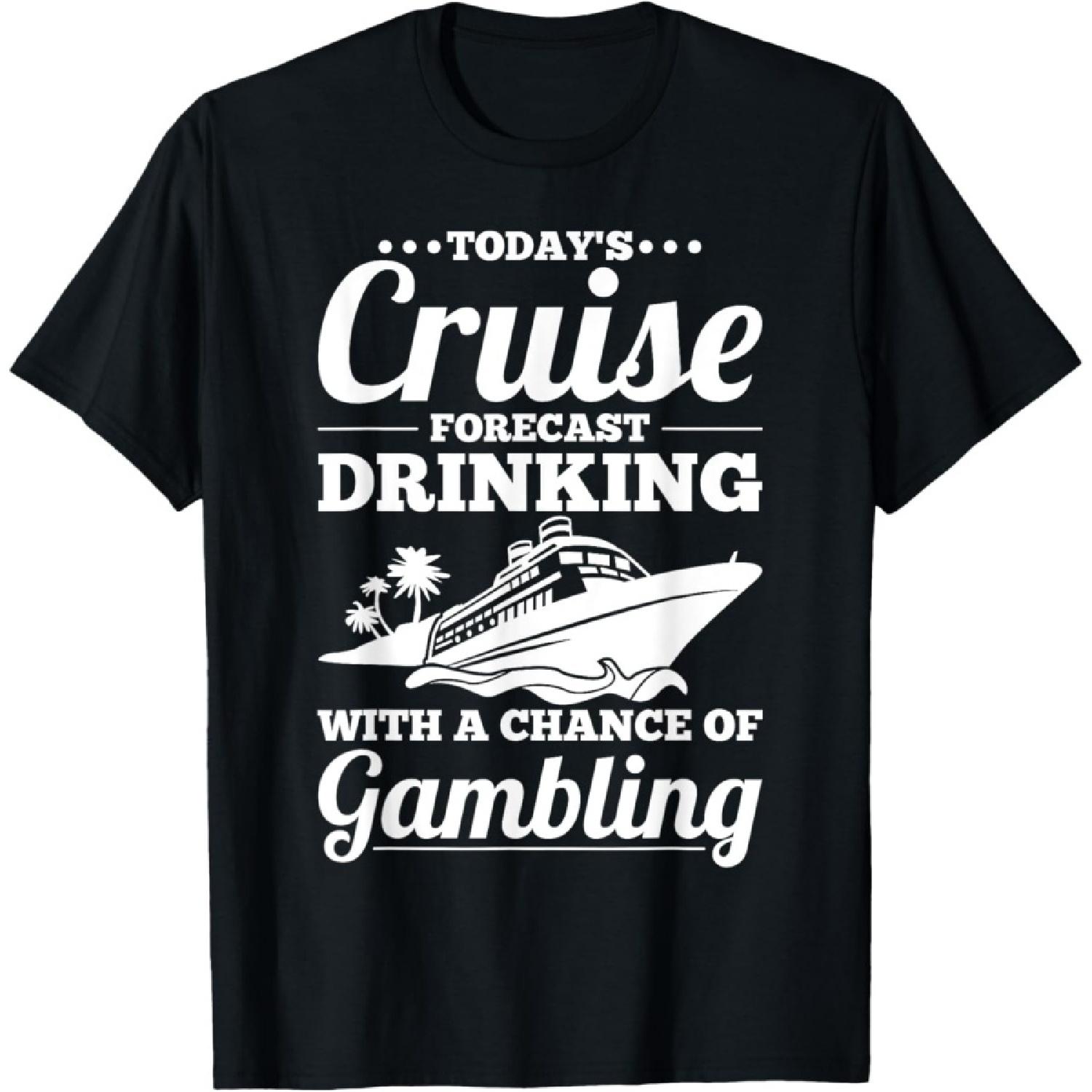 

Fun Cruise - Drinking with a Chance of Gambling T-Shirt XXXXXL чорний