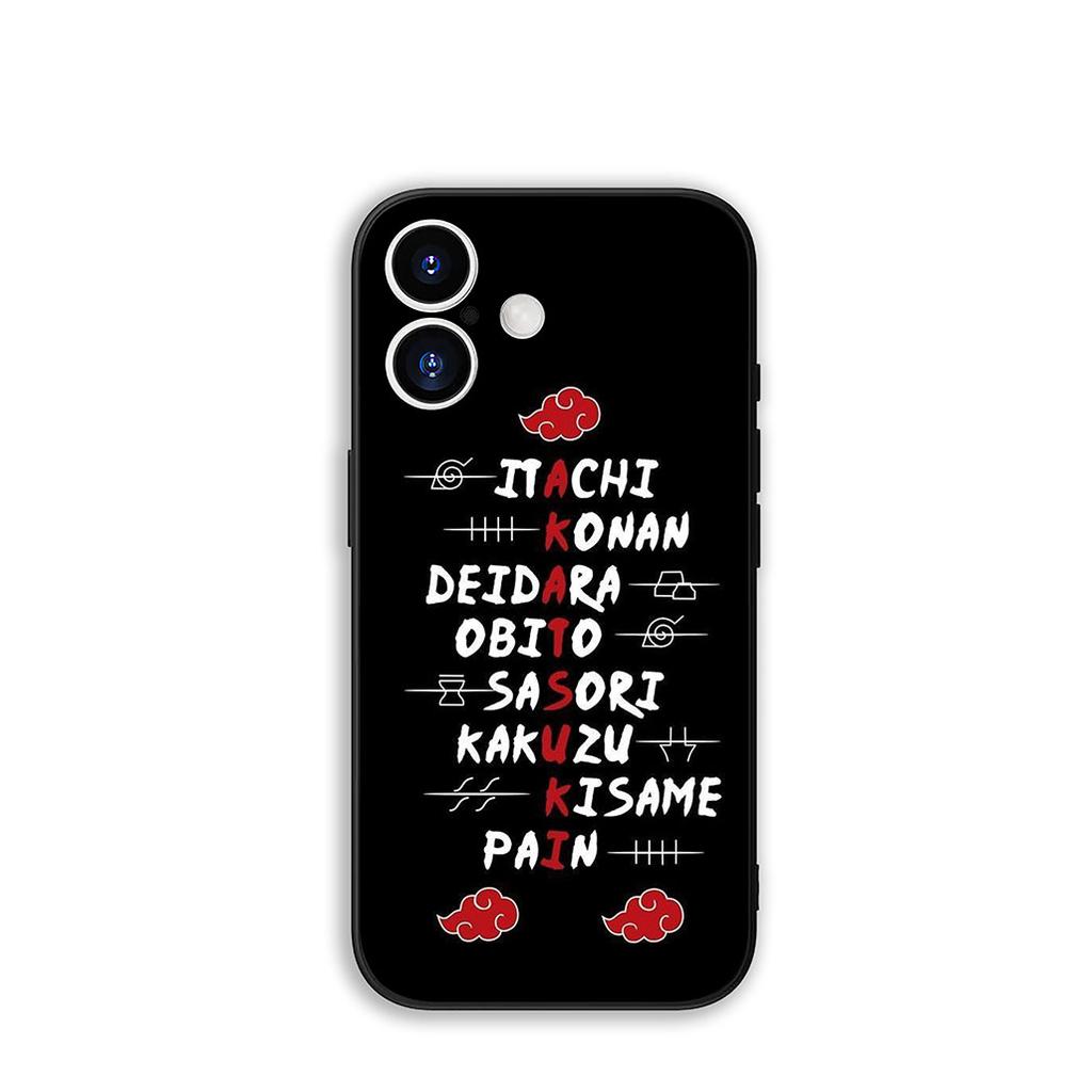 Phone Cover Deidara Pain Akatsuki Narutos Casing for Apple iPhone 16 15 14 Plus 13 12 Mini 17 Pro Max + ProMax 16E Air 15+ Case