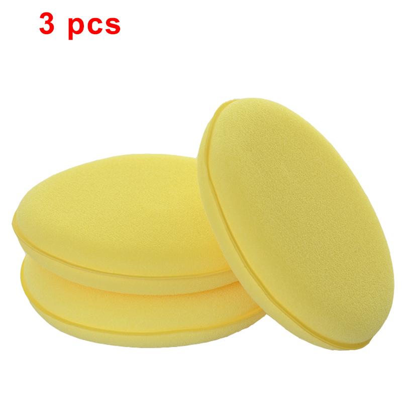 12Pcs Car Waxing Foam Polish Wash Sponges Applicator Pad Car Cleaning Waxing Round Foam Sponge Auto Cleaning Tools Accessories