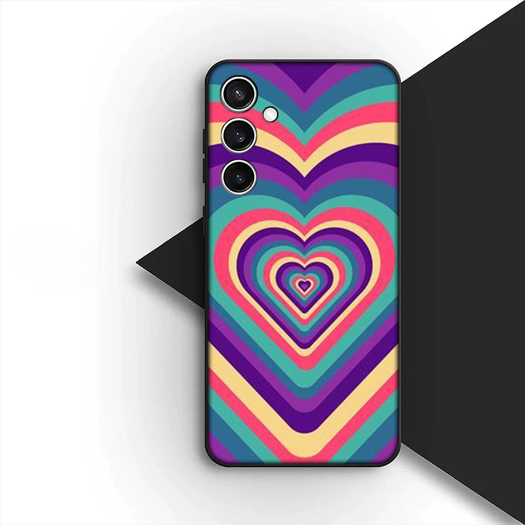Phone Cover for Xiaomi Redmi Note 14 13 Pro Plus ProPlus 14C 13c Pro+ 5G Soft Silicone Case Star Dark Red Heart Love