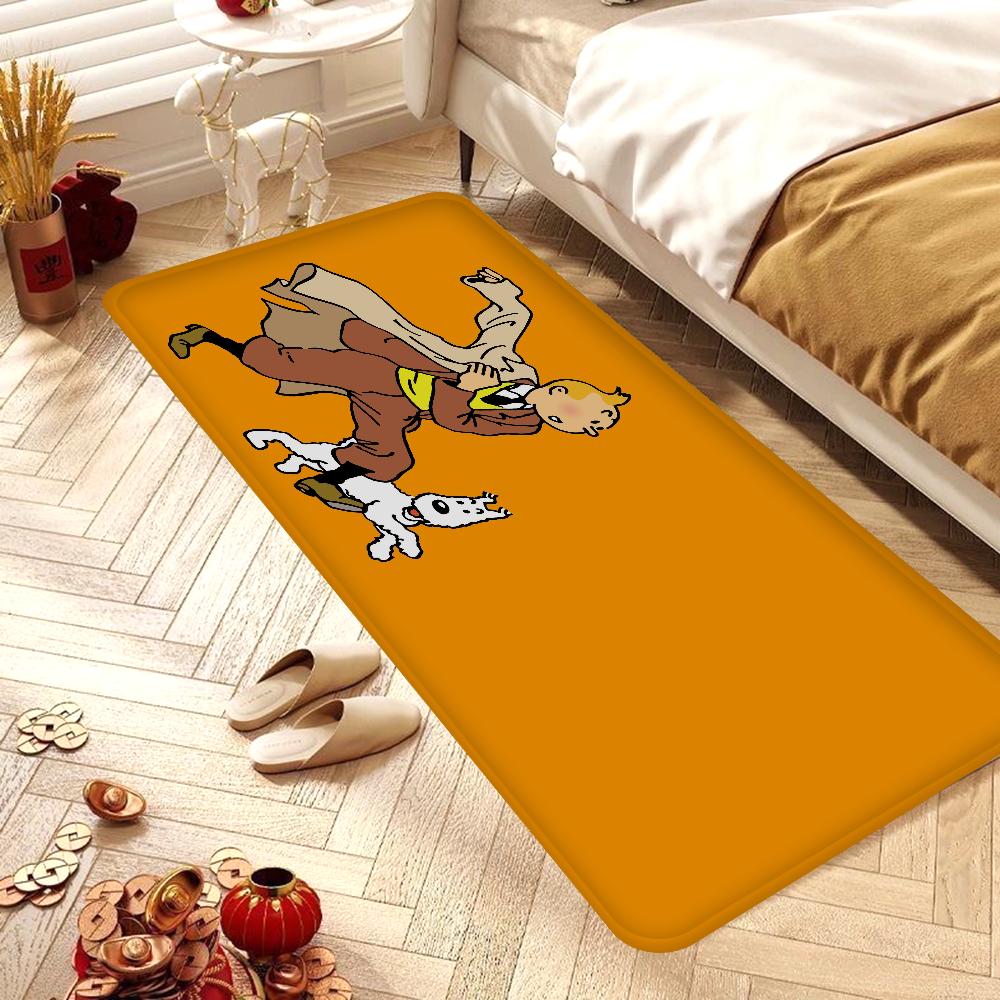 Tintins Room Mats Nordic Style Home Doormat Bathroom-Toilet Mats Bedroom Hotel Decor Mat
