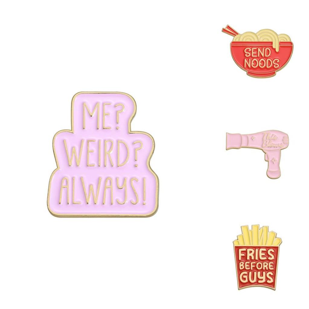 Trendy Cartoon Letter Brooches With Unique Geometric Designs Ideal For Lovers Fashion