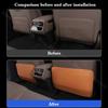 For BYD Han EV  DM-i 2020-2026 Car Leather Seat Kick Mats Pad Rear Row Seat Protection Scratch Dirt Resistant Anti Kick Pad