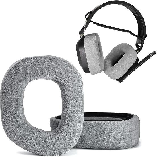 Upgrade Thickened Ear Pads,corsair Replacement Ear Cushion for CORSAIR HS80 RGB Wireless headphones ear cups (flannel ear pads) flannel ear pads