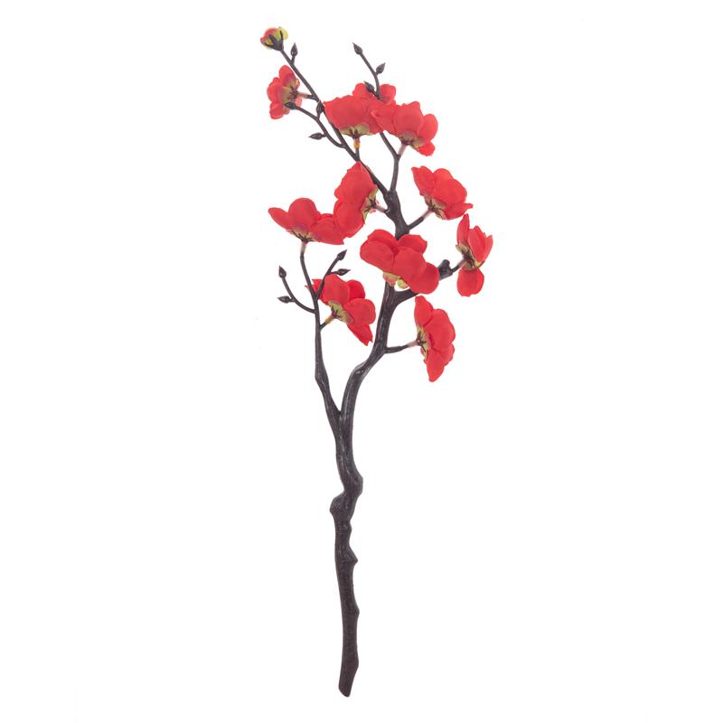 1PC Fiore Artificiale Ramo di Fiori di Pruno Fiore Real Touch per Tavolo Bouquet da Sposa Decorazione per la Casa Accessori per Ghirlande Natalizie