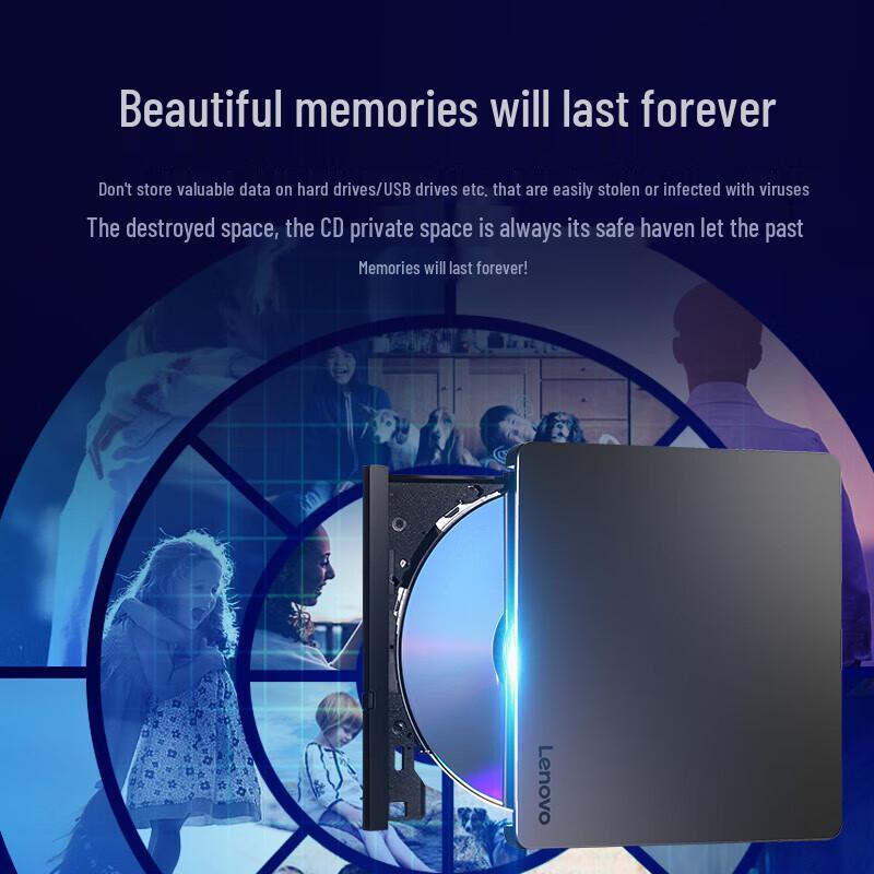 Lenovo DB85 Portable External DVD Burner