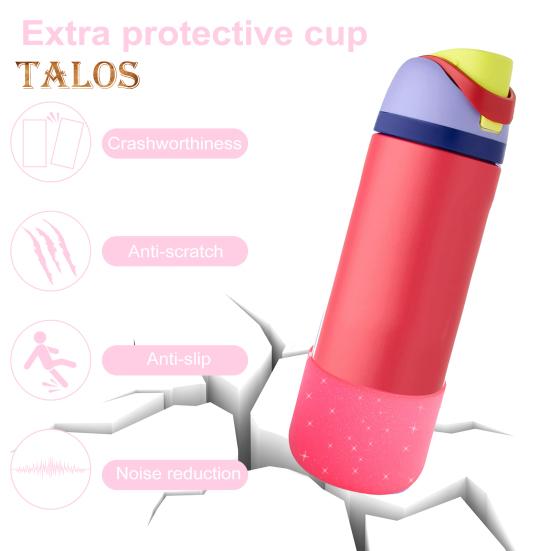 2Pcs Silicone Boot for Owala 24/32oz Flask Anti-Slip Protective Sleeve for FreeSip BPA Free Dishwasher Safe Cup Cover Accessories