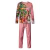 Parent Child Outfit - Christmas Printed Home Outfit Set With Shoulder Length Long Sleeved Top And Pants Set