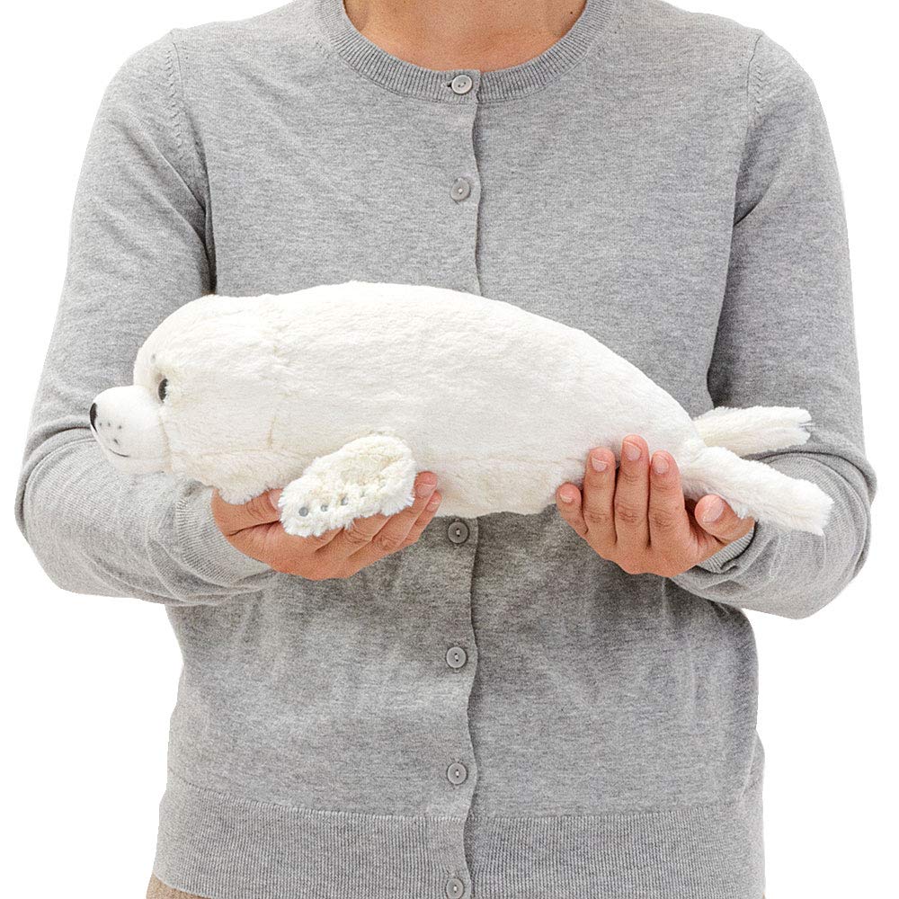 Carolata Spotted Seal Plush Toy Realistic Seal Animal Toy Doll Gift Present Birthday Christmas Present (Large/Reclining Series/Soft Touch) (Twice