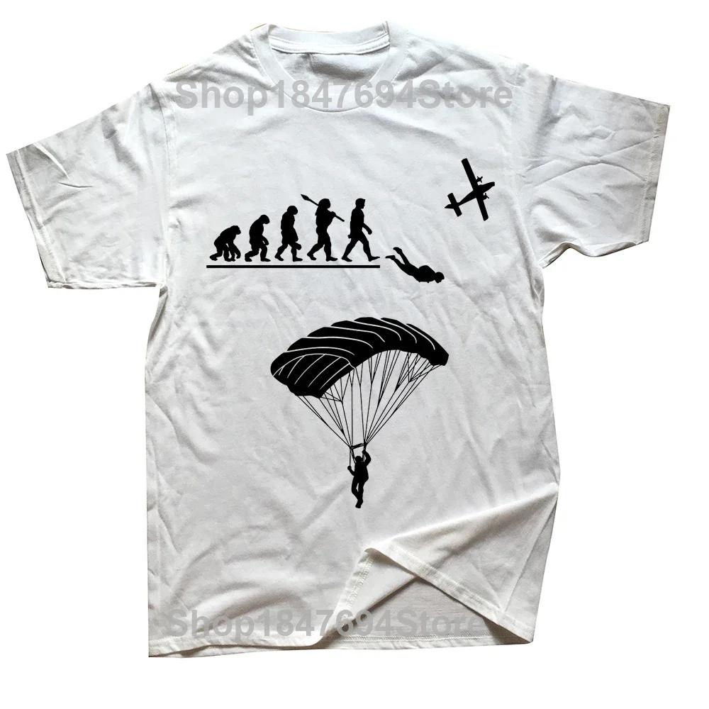 Paragliding Skydiving Evolution Skydive Parachuting Lover Paraglider T Shirts Streetwear Short Sleeve Birthday Gifts T-shirt#Color