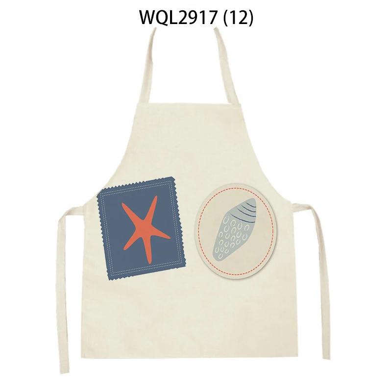 Cleaning Supplies Women Men Kitchen Aprons Tortoise Sailboat Fish Octopus Pattern Cooking Aprons Baking Antifouling Apron