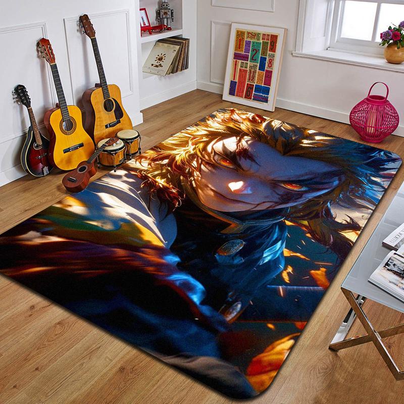 D-demons Layer Printed Carpet Fashion Yoga Mat Bedroom Decorative Carpet Living Room Bathroom Decorative Floor MAt Birthday Gift