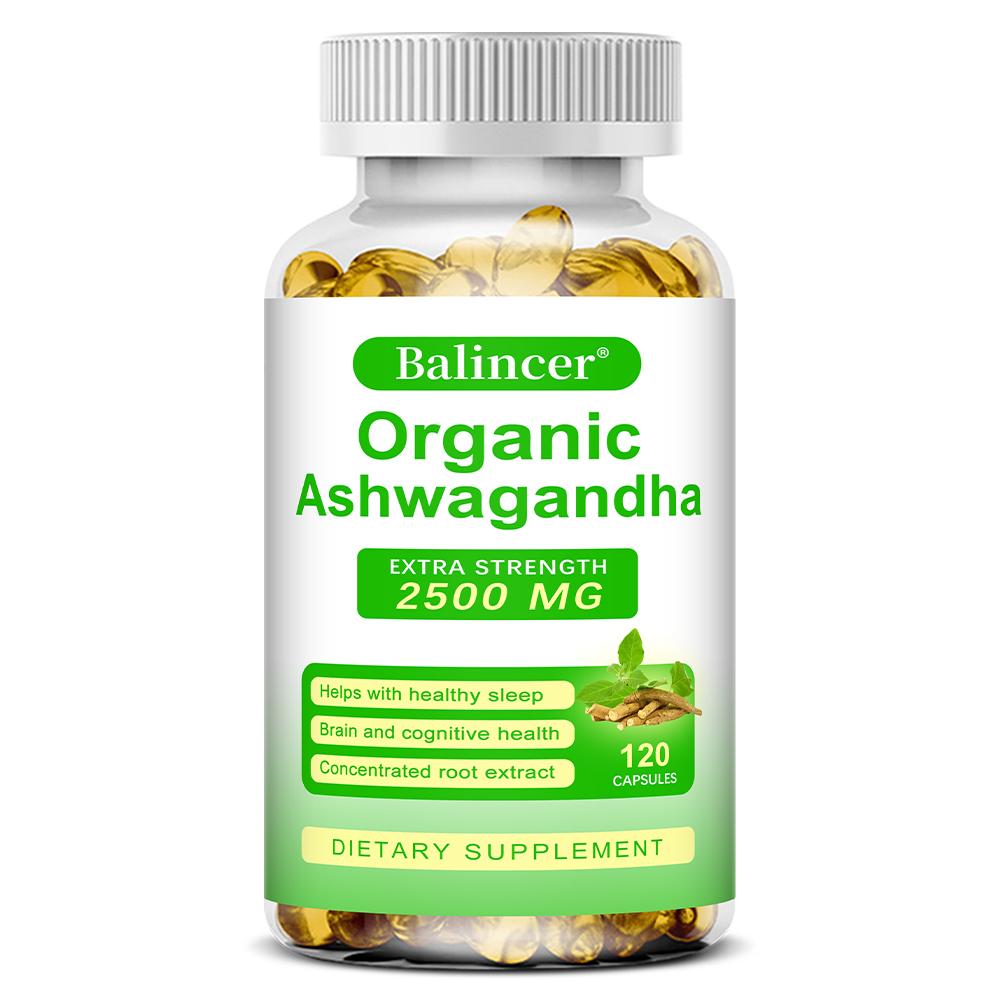 Organic Herbal Extract 2500 Mg Dietary Supplement, Extra Strength, 120 Softgels Per Bottle 120 Capsules