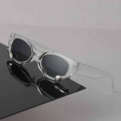 Occhiali da Sole Quadrati Vintage Donna Uomo Retro Casual Moda Neri Trasparenti Occhiali da Sole Occhiali da Vista Femminili