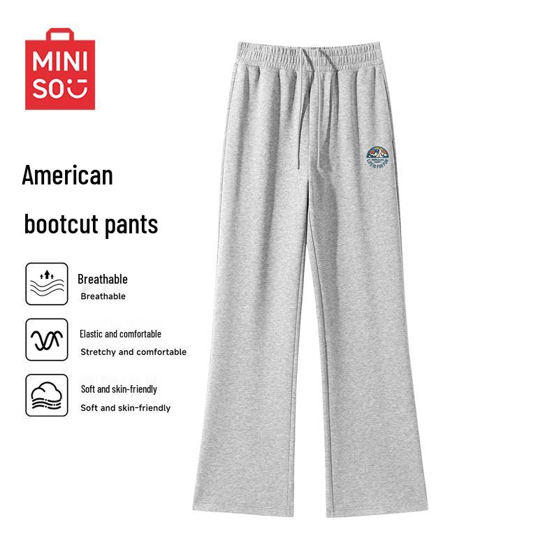 

MINISO Men s American Retro Loose Flare Pants 3XL