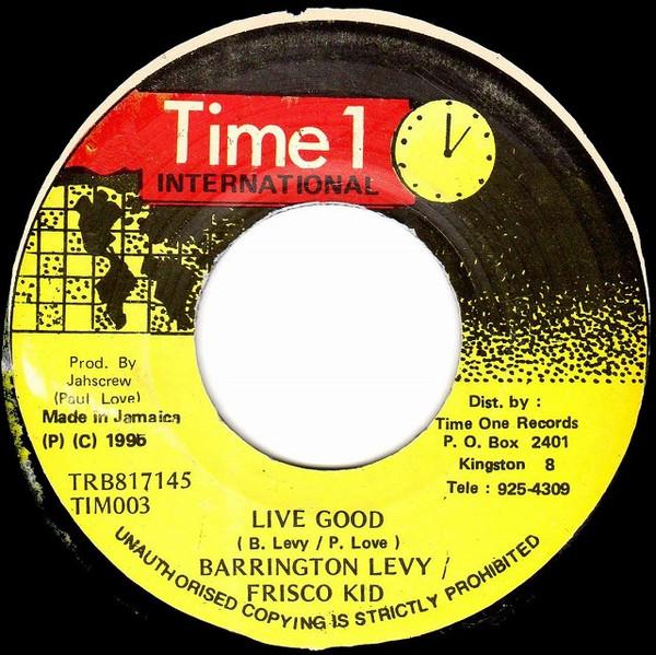 

7inch Record BARRINGTON LEVY - Live Good TIM003 Time 1 Internat 1995 Jamaica Reggae, Ska & Dub Used