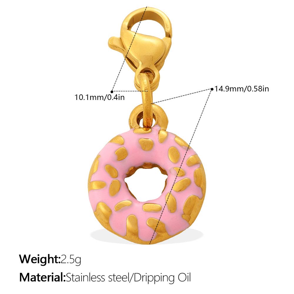 Cute Sweet Wind Pizza Candy Food Series Lobster Buckle Pendant Diy Bracelet Necklace Exquisite Accessories