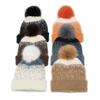 Winter hat children Temu autumn and winter new wool hat imitation mink jacquard knitted hat ear hat women
