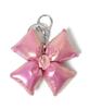 WEGO Metallic Cushion Ribbon School Size Pink Keychain, Accessory, Women's, F,
