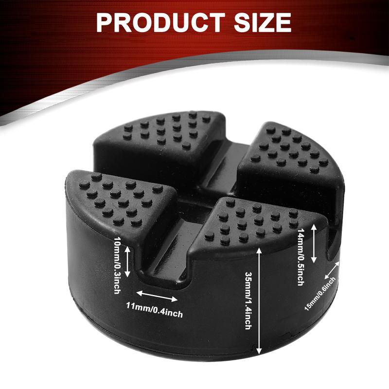Floor Slotted Rubber Car Jack Pad Adapter Frame Protector Guard For Safe Lifting Pinch Weld Repair Tool Vehicle Side Jacking Pad