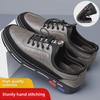 Men's Soft Leather Casual Shoes, Sizes 48-50, New Spring Trend, Soft Sole