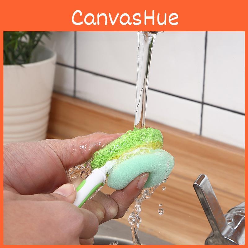 Bottle Brush Sponge For Gentle Cleaning Of Cups And Mugs With Handle Ergonomic