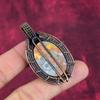 Maligano Jasper Pendant Gemstone Jewelry Handmade Copper Wire Wrapped Pendant
