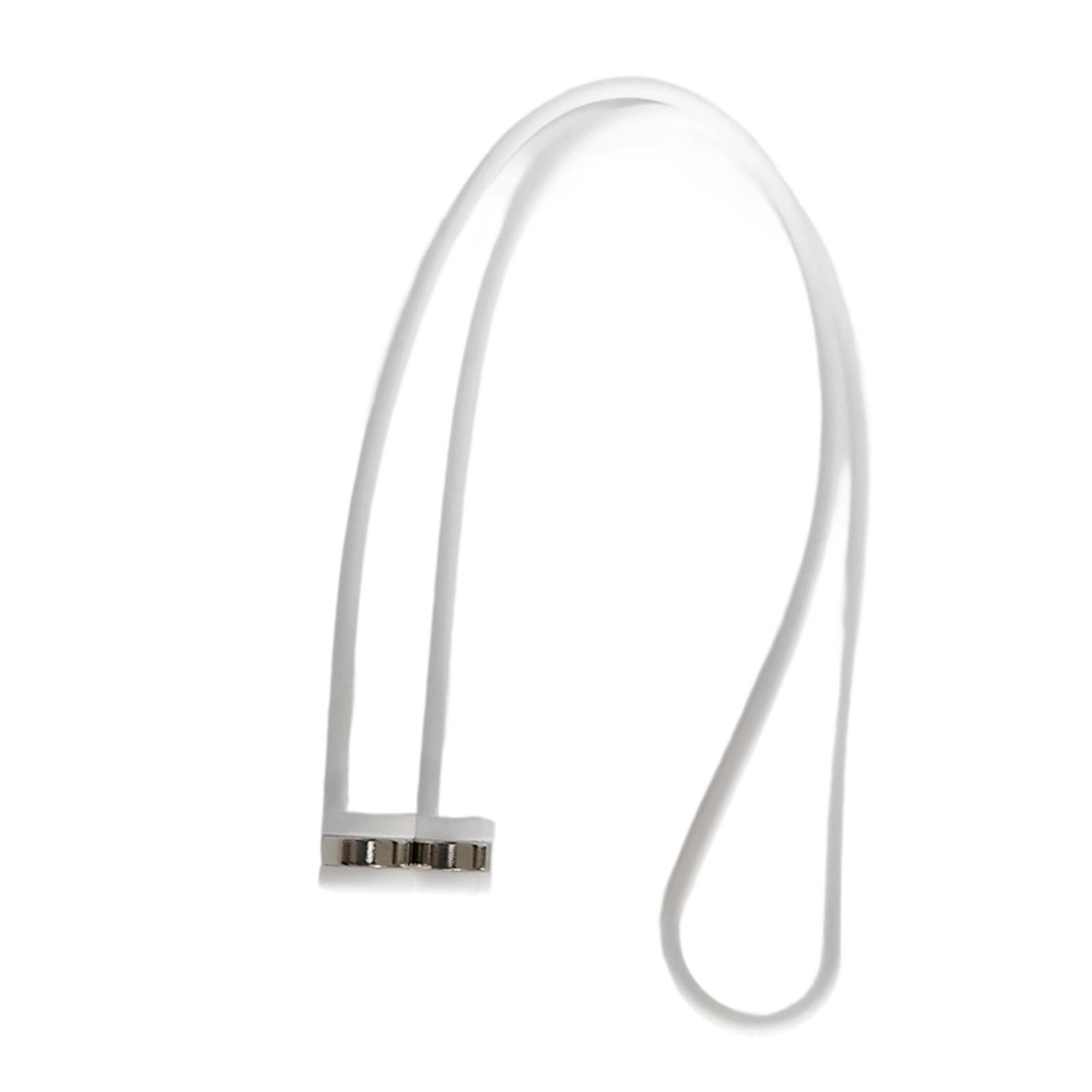 Detachable Magnetic Safety Lanyard for Wireless Earbuds Universal Compatibility Ergonomic Wear Design белый