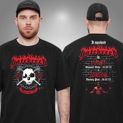 Hatebreed Merch Shirt In Cardiff and London Two Sided Unisex T-Shirt High-end Luxury Is for Both Men and Women Top Y2k