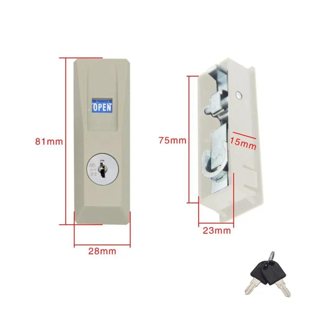 

New Zinc Alloy File Cabinet Lock Anti-theft with Key Sliding Door Lock Hardware Furniture Anti-theft Lock File Cabinet