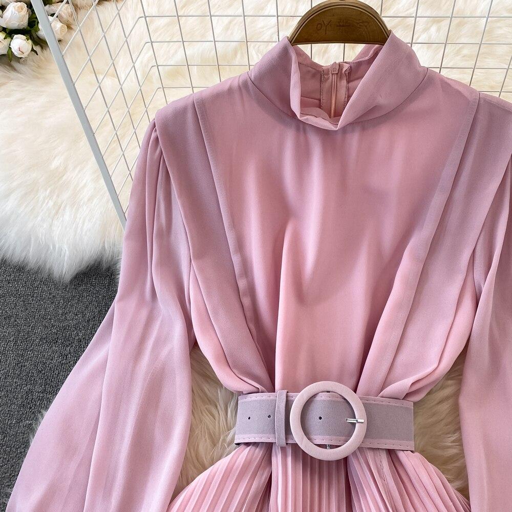 long sleeve white dress a line Elegant Crew Neck Long Sleeve A-line Wedding Dresses with Pocket White / 4